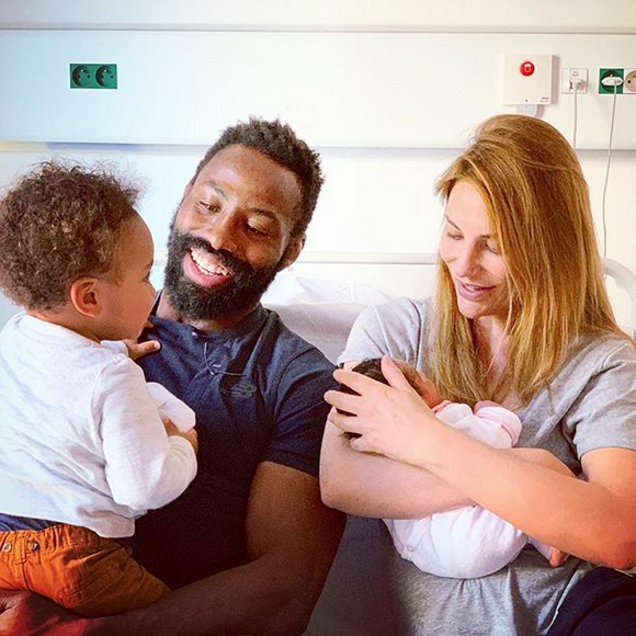 Ariane Brodier est maman pour la deuxième fois. Voici les photos de famille. Le 26 avril 2019.