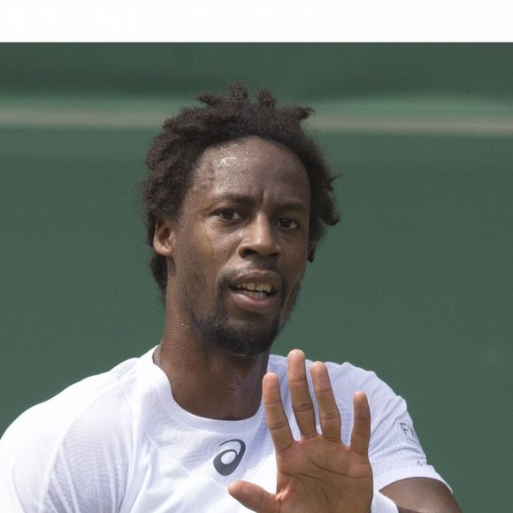 Gaël Monfils lors du tournoi de tennis de Wimbledon à Londres, Royaume Uni, le 6 juillet 2017.