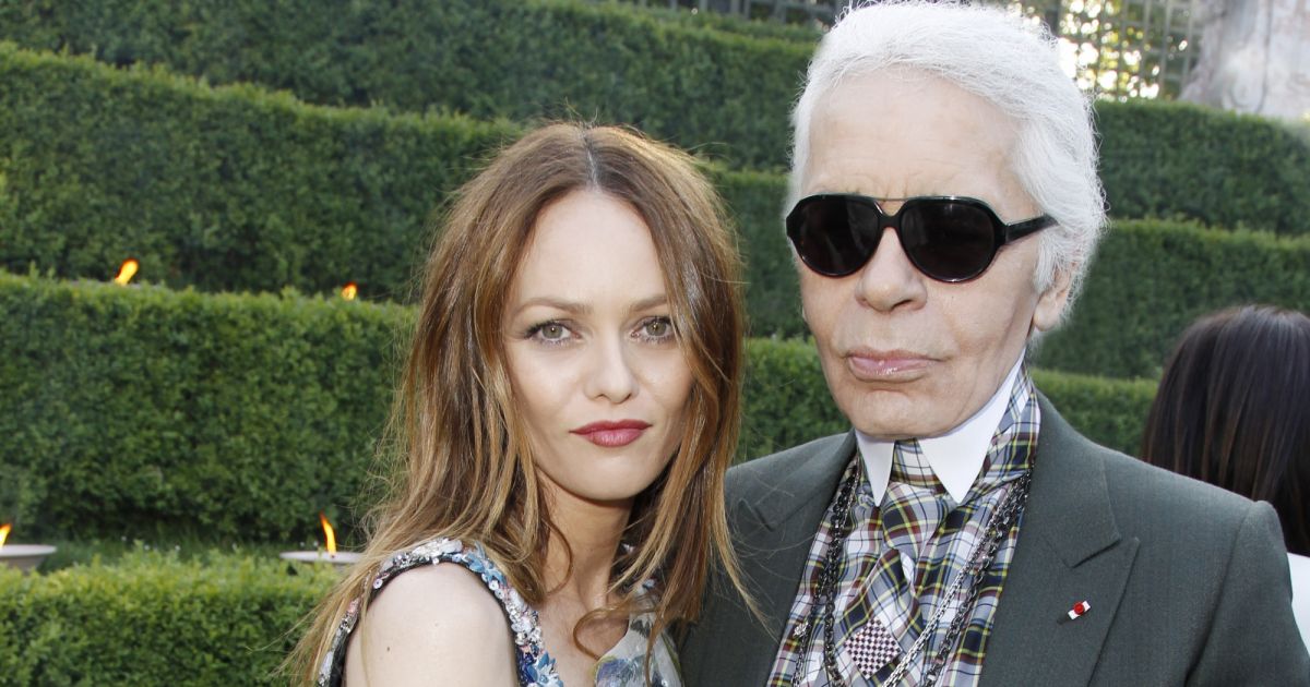 Vanessa Paradis et Karl Lagerfeld - Défilé Chanel Croisière 2012-2013