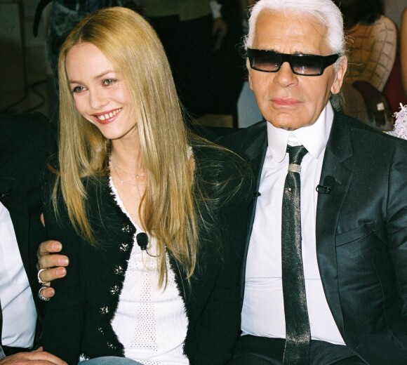 Vanessa Paradis et Karl Lagerfeld - Emission Vivement dimanche en 2004