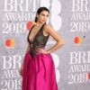 Dua Lipa au photocall de la cérémonie des Brit Awards 2019 à l'O2 Arena à Londres le 20 février 2019.
