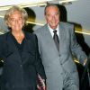 Bernadette et Jacques Chirac - Soirée de gala au profit de la fondation Pompidou l'hôtel Four Seasons George V le 5 septembre 2006.
