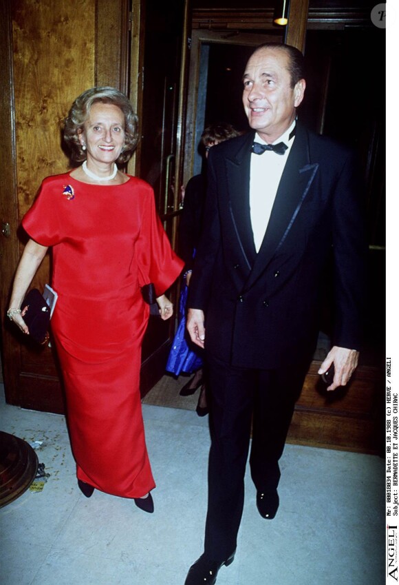 Bernadette et Jacques Chirac le 19 octobre 1988.