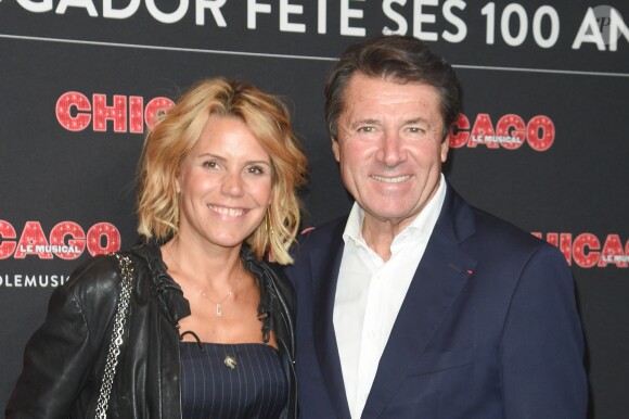Laura Tenoudji et son mari Christian Estrosi - Générale de la comédie musicale "Chicago" au Théâtre Mogador à Paris le 26 septembre 2018. © Coadic Guirec/Bestimage