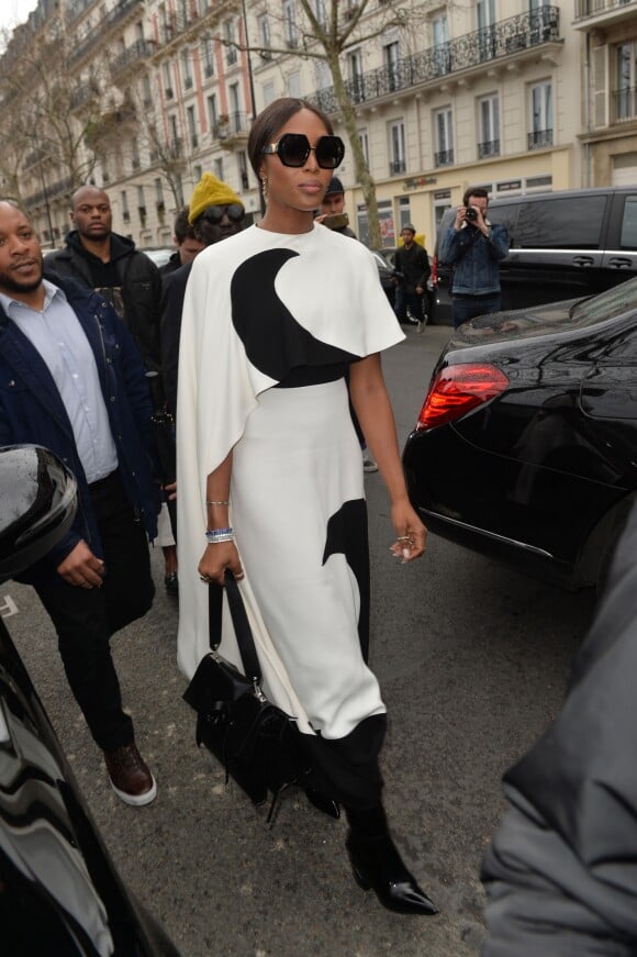 Naomi Campbell - Arrivée des people au défilé de mode Valentino collection prêt-à-porter Automne-Hiver 2019/2020 lors de la fashion week à Paris, le 3 mars 2019.