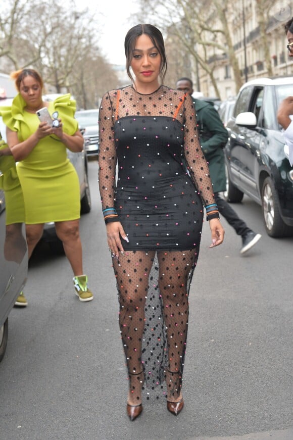 Lala Anthony - Arrivée des people au défilé de mode Valentino collection prêt-à-porter Automne-Hiver 2019/2020 lors de la fashion week à Paris, le 3 mars 2019.