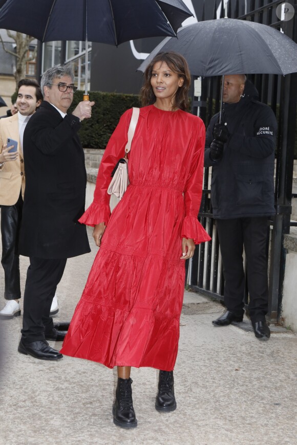 Liya Kebede - Arrivée des people au défilé de mode Valentino collection prêt-à-porter Automne-Hiver 2019/2020 lors de la fashion week à Paris, le 3 mars 2019.
