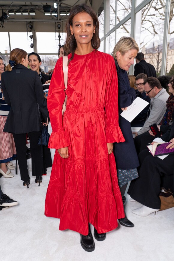 Liya Kebede - Défilé de mode Valentino collection prêt-à-porter Automne-Hiver 2019/2020 lors de la fashion week à Paris, le 3 mars 2019.