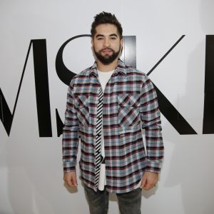 Exclusif - Kendji Girac lors de la présentation de la collection MSKH (Pull en Pur Cachemire, tissés en Italie) pendant la Fashion Week prêt-à-porter automne-hiver 2019/2020 au show Room Xavier Lavergne à Paris, France, le 25 février 2019. © Marc Ausset-Lacroix/Bestimage  (No Web No Blog pour la Belgique et la Suisse) Exclusive - For Germany Call For Price - Celebs at the collection MSKH presentation during the Fashion Week ready-to-wear autumn-winter 2019/2020 at Xavier Lavergne's showroom in Paris, France, on February 25, 2019.25/02/2019 - Paris