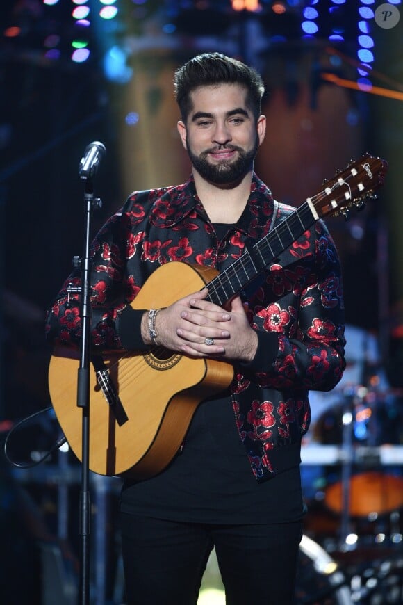 Exclusif - No Web - Kendji Girac - Enregistrement de l'émission "Les années bonheur" présentée par P.Sébastien, diffusée le 16 février sur France 2. Le 5 février 2019 © Giancarlo Gorassini / Bestimage  Exclusive - No Web No Blog pour Belgique et Suisse05/02/2019 - Paris