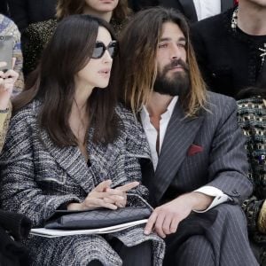 Monica Bellucci et son compagnon Nicolas Lefebvre - People au défilé de mode Prêt-à-Porter automne-hiver 2019/2020 "Chanel" à Paris. Le 5 mars 2019 © Olivier Borde / Bestimage