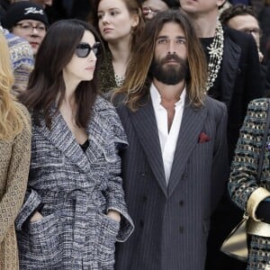 Monica Bellucci et son compagnon Nicolas Lefebvre - People au défilé de mode Prêt-à-Porter automne-hiver 2019/2020 "Chanel" à Paris. Le 5 mars 2019 © Olivier Borde / Bestimage