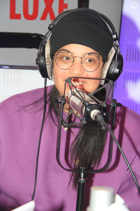 Exclusif - Melha Bedia lors de l'émission "Le Show de Luxe" sur la Radio Voltage à Paris, France, le 28 janvier 2019. © Philippe Baldini/Bestimage