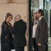 La reine Sofia et Carlos Zurita à Madrid le 6 mars 2019 lors de la soirée du 80e anniversaire de l'infante Margarita de Bourbon à son domicile dans le quartier de Salamanque.