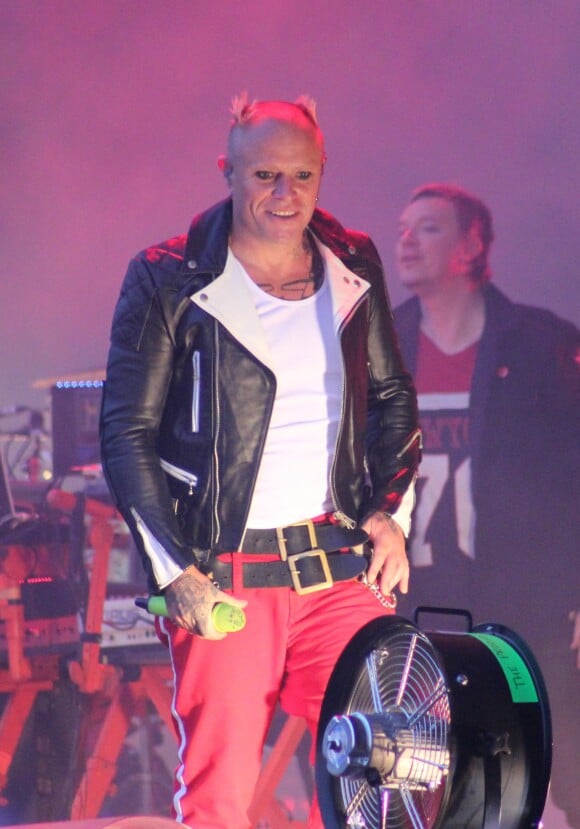 Keith Flint (The Prodigy) à Moscou en juin 2014.