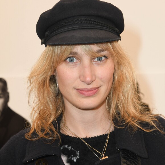 Pauline Lefèvre - Vernissage de l'exposition "Quand le masque tombe" de Stéphane de Bourgies sur le toit de la Grande Arche de la Défense, le 12 mars 2019.© Coadic Guirec/Bestimage
