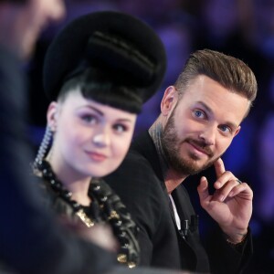 Exclusif - Viktoria Modesta - Enregistrement de l'émission "Salut les Terriens" de Thierry Ardisson avec Matt Pokora, le 5 février 2015.