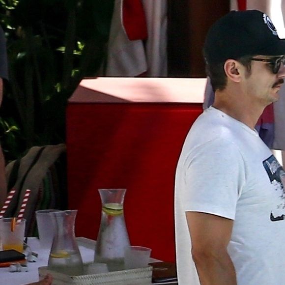 Exclusif - James Franco et sa compagne Isabel Pakzad profitent de jolies vacances romantiques sous le soleil de Miami, le 13 mars 2019.