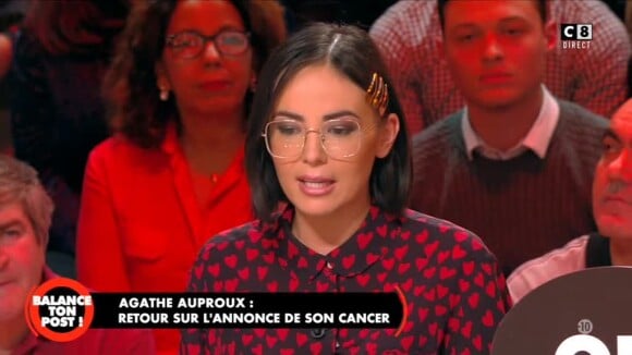 Agathe Auproux parle de sa maladie, le 14 mars 2019 dans "Balance ton post" sur C8.