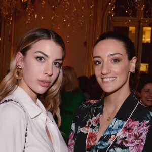 Semi-exclusif - Laura Girard (thestilettoholic) et Kenza Sadoun el Glaoui (kenzasmg) à la soirée de lancement la nouvelle collection Iris Mittenaere for Morgan (Morgandetoi), Sortie officielle le 03.04.2019, à La Maison des Centraliens à Paris, France, le 14 mars 2019. © Rachid Bellak/Bestimage