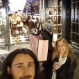 Lara Fabian et son mari Gabriel à Londres. Facebook mars 2017