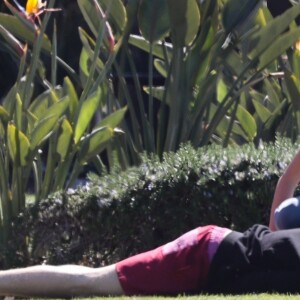 Justin Bieber et sa femme Hailey Bieber (née Baldwin) profitent du soleil à Laguna Beach. Los Angeles, le 16 mars 2019.