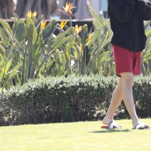 Justin Bieber et sa femme Hailey Bieber (née Baldwin) profitent du soleil à Laguna Beach. Los Angeles, le 16 mars 2019.