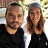 Florent et Laure Manaudou sur le tournage d'une publicité pour Dim. Instagram le 29 octobre 2018.