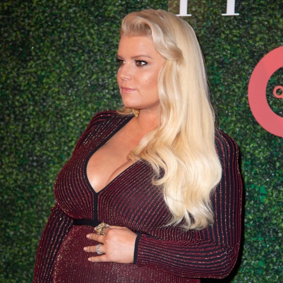 Jessica Simpson enceinte - Les célébrités au 25ème gala annuel FFANY Shoes on Sale au Ziegfeld Ballroom à New York, le 11 octobre 2018