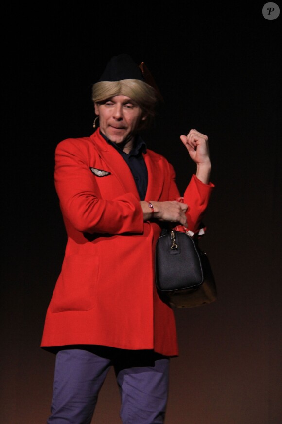 Exclusif - Jeanfi Janssens (Jean-Philippe Janssens) lors du spectacle "JeanFi décolle" dans la salle mythique du music-hall Bobino à Paris, France, le 15 mars 2019. © Philippe Baldini/Bestimage