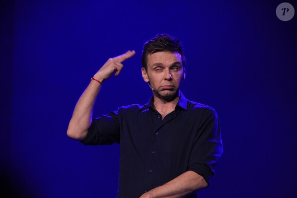 Exclusif - Jeanfi Janssens (Jean-Philippe Janssens) lors du spectacle "JeanFi décolle" dans la salle mythique du music-hall Bobino à Paris, France, le 15 mars 2019. © Philippe Baldini/Bestimage