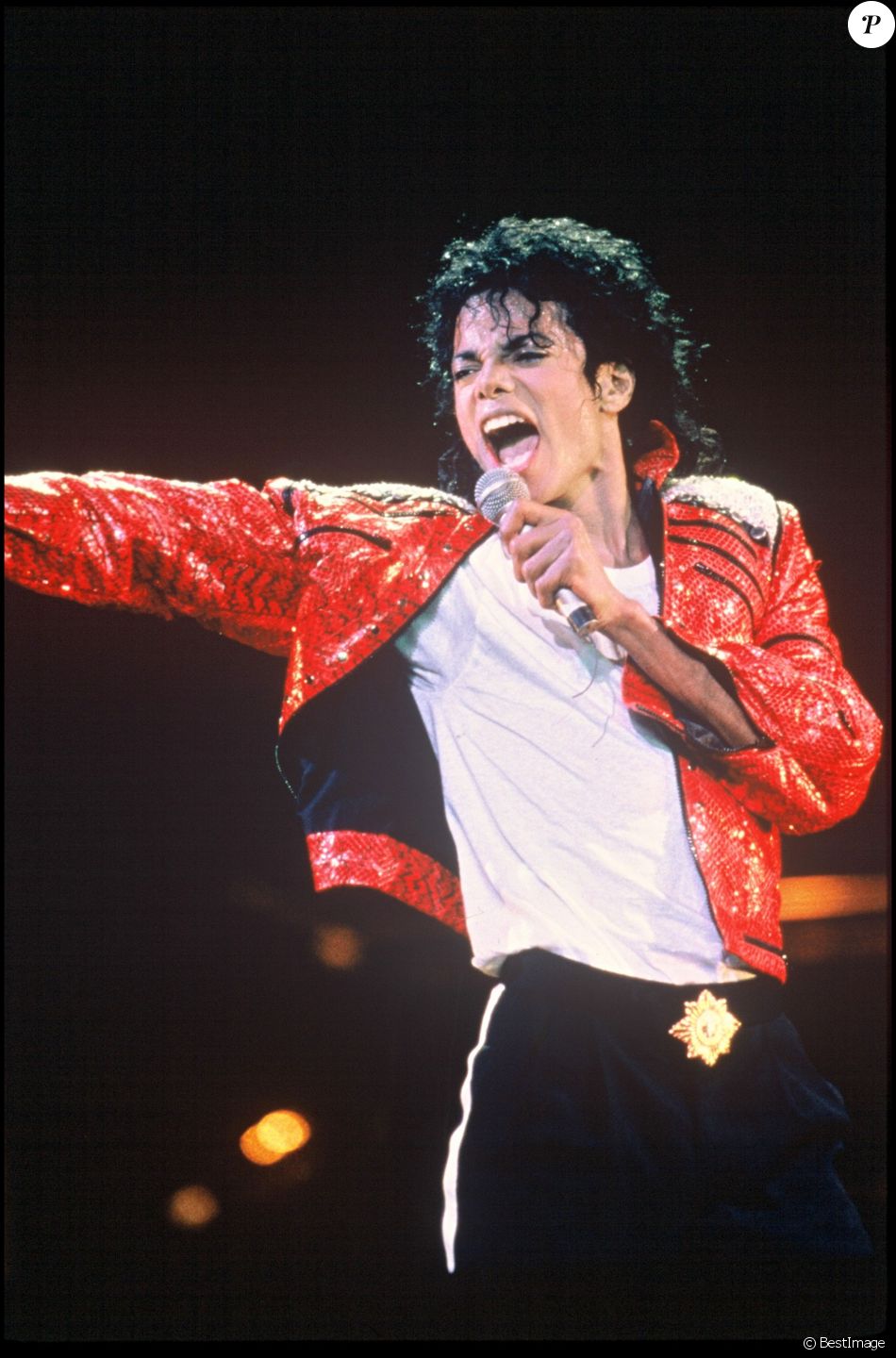 Michael Jackson aux Grammy Awards en 1988. - Purepeople