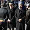 Le roi Philippe et la reine Mathilde de Belgique arrivant aux obsèques du cardinal Godfried Danneels, décédé le 14 mars à l'âge de 85 ans, célébrées à la cathédrale Saint-Rombaut de Malines le 22 mars 2019.