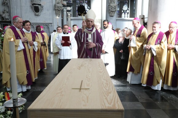 L'archevêque Jozef De Kesel lors des obsèques du cardinal Godfried Danneels, décédé le 14 mars à l'âge de 85 ans, célébrées à la cathédrale Saint-Rombaut de Malines le 22 mars 2019.