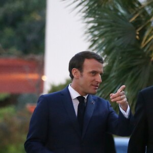 Le président de la République Française Emmanuel Macron et la première dame Brigitte Macron reçoivent président de la République populaire de Chine, Xi Jinping et la première dame Peng Liyuan, à la villa Kerylos de Beaulieu-sur-mer, le 24 mars 2019. © Sébastien Botella/Nice Matin/Bestimage