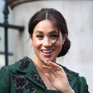 Meghan Markle lors de sa visite à Canada House dans le cadre d'une cérémonie pour la Journée du Commonwealth à Londres le 11 mars 2019.