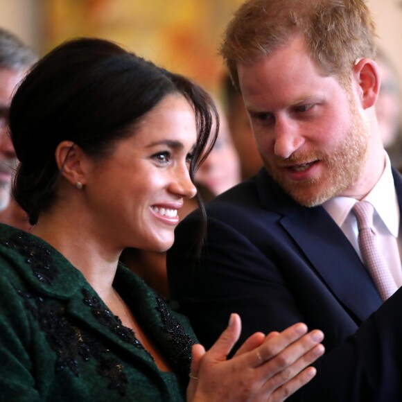 Le prince Harry et Meghan Markle lors de la visite à Canada House dans le cadre d'une cérémonie pour la Journée du Commonwealth à Londres le 11 mars 2019.