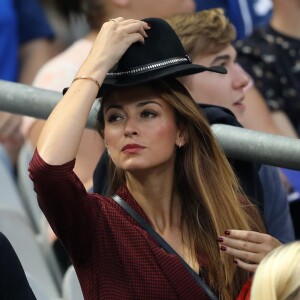 Rachel Legrain-Trapani dans les tribunes lors de la Ligue des nations opposant la France aux Pays-Bas, au Stade de France, à Saint-Denis, Seine Saint-Denis, France, le 9 septembre 2018. La France a gagné 2-1. © Cyril Moreau/Bestimage