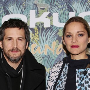 Exclusif - Guillaume Canet et sa compagne Marion Cotillard - Dîner de gala de la fondation Akuo suivi d'un concert privé de M.Chedid avec le collectif LAMOMALI au cabaret Lido, à Paris, France, le 17 janvier 2018. © Denis Guignebourg/Bestimage