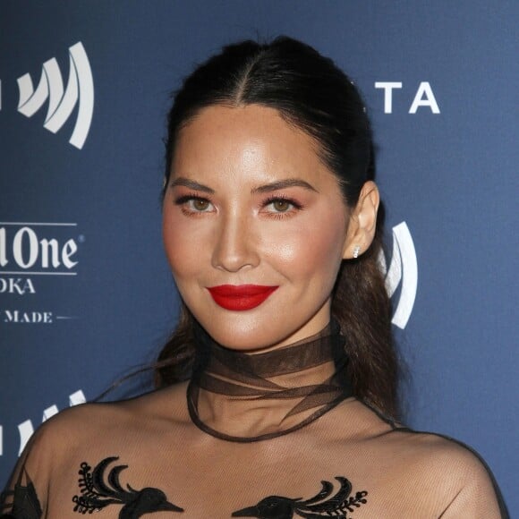 Olivia Munn au photocall de la soirée des 30ème "GLAAD Media Awards" au Beverly Hilton Hotel à Beverly Hills, Los Angeles, le 28 mars 2019.