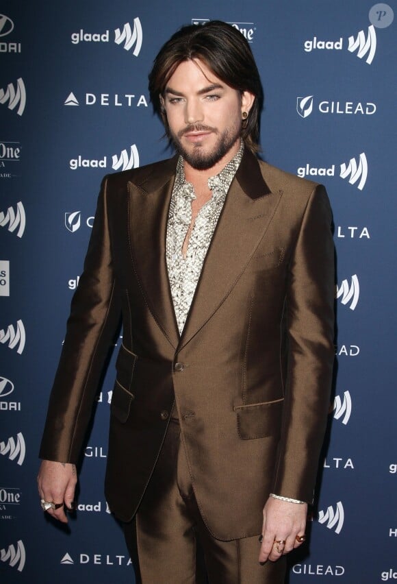 Adam Lambert au photocall de la soirée des 30ème "GLAAD Media Awards" au Beverly Hilton Hotel à Beverly Hills, Los Angeles, le 28 mars 2019.