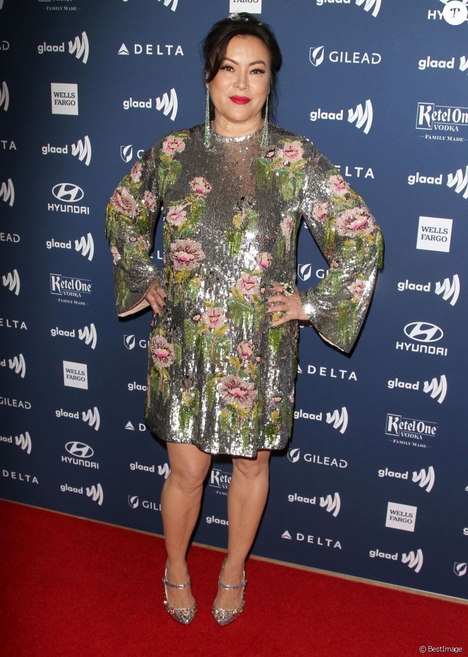 Jennifer Tilly au photocall de la soirée des 30ème GLAAD Media Awards