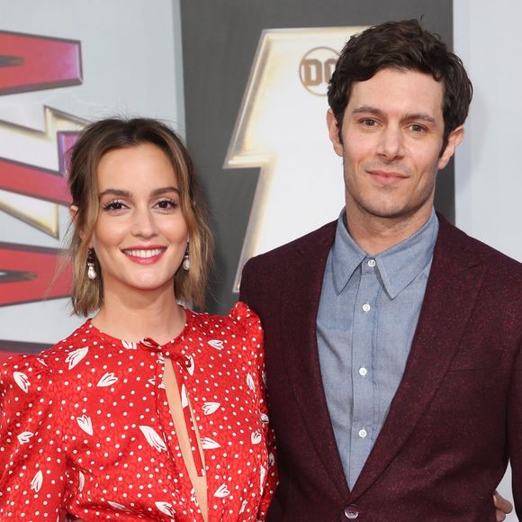 Leighton Meester, Adam Brody à la première de "Shazam!" au cinéma TCL Chinese Theatre à Los Angeles, le 28 mars 2019.