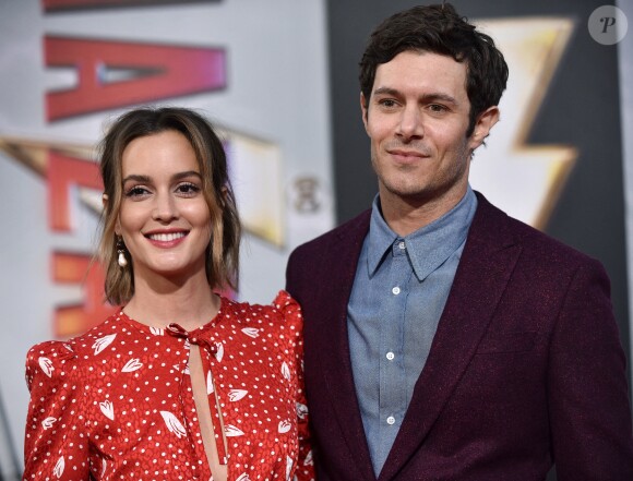 Leighton Meester, Adam Brody à la première de "Shazam!" au cinéma TCL Chinese Theatre à Los Angeles, le 28 mars 2019.