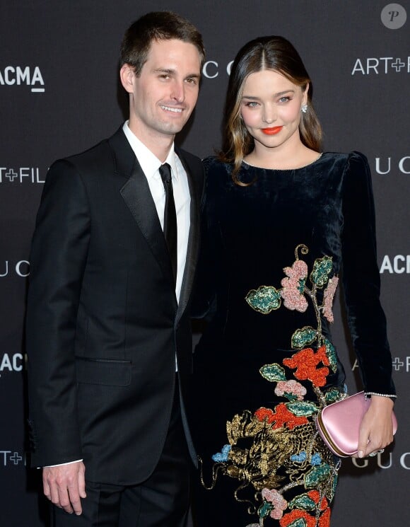 Miranda Kerr et son mari Evan Spiegel à la soirée LACMA Art + à Los Angeles, le 3 novembre 2018.