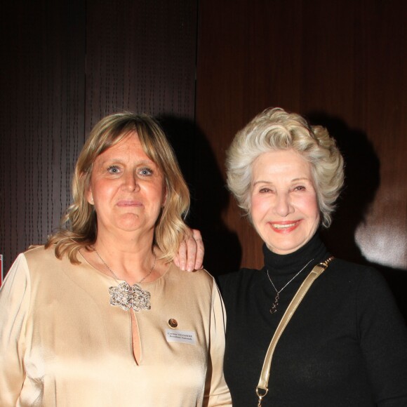 Corinne Veyssière et Danièle Gilbert lors de la soirée des 30 ans de l'Association des Gouvernantes Générales de l'Hôtellerie dans les salons de l'hôtel des Arts et Métiers à Paris, le 29 mars 2019. © Philippe Baldini/Bestimage