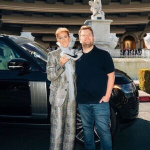 Céline Dion et James Corden, filment à Las Vegas. Mars 2019