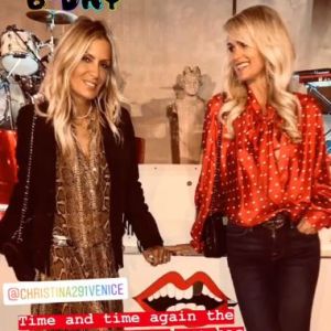 Laeticia Hallyday souhaite un joyeux anniversaire à son amie Christina sur Instagram le 1er avril 2019.
