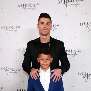 Cristiano Ronaldo ouvre une clinique de greffe de cheveux "Insparya Hair Clinic'" à Madrid, Espagne, le 18 mars 2019.