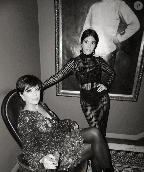 Kris Jenner et sa fille Kourtney Kardashian pour Poosh. Avril 2019.